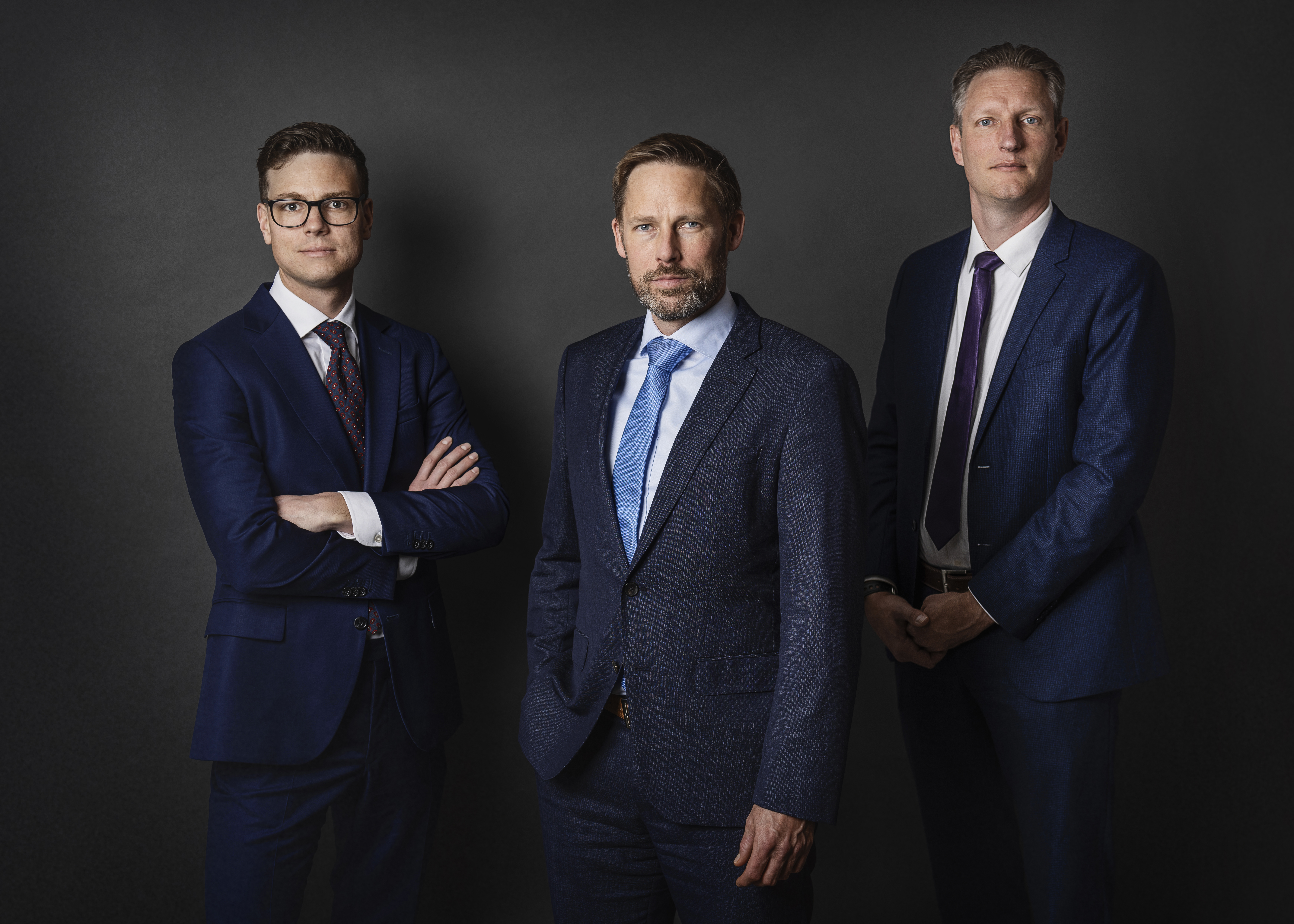 Presidentieel team Verhagen-Schmid-Stegers